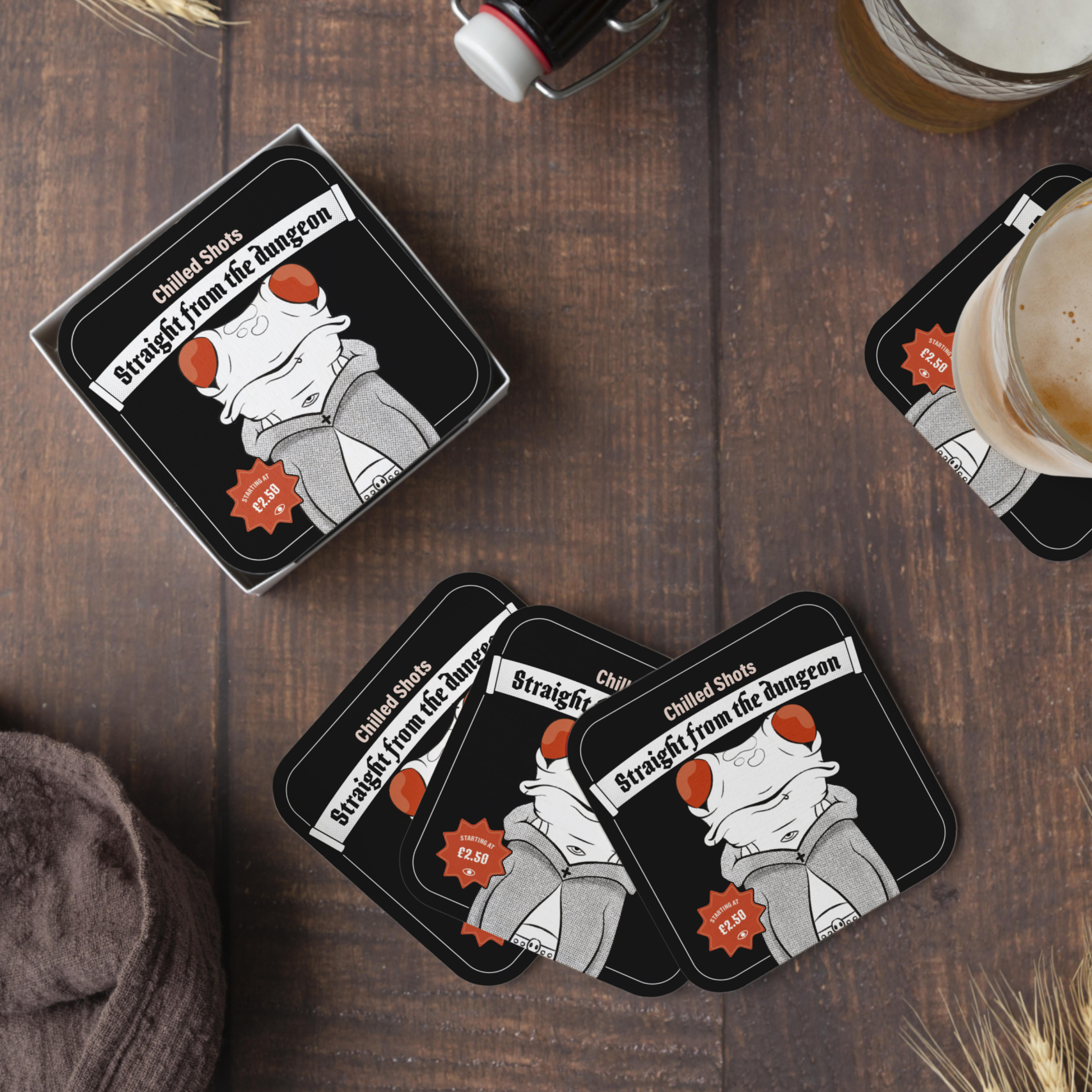 The Cardinal's Hat Coasters