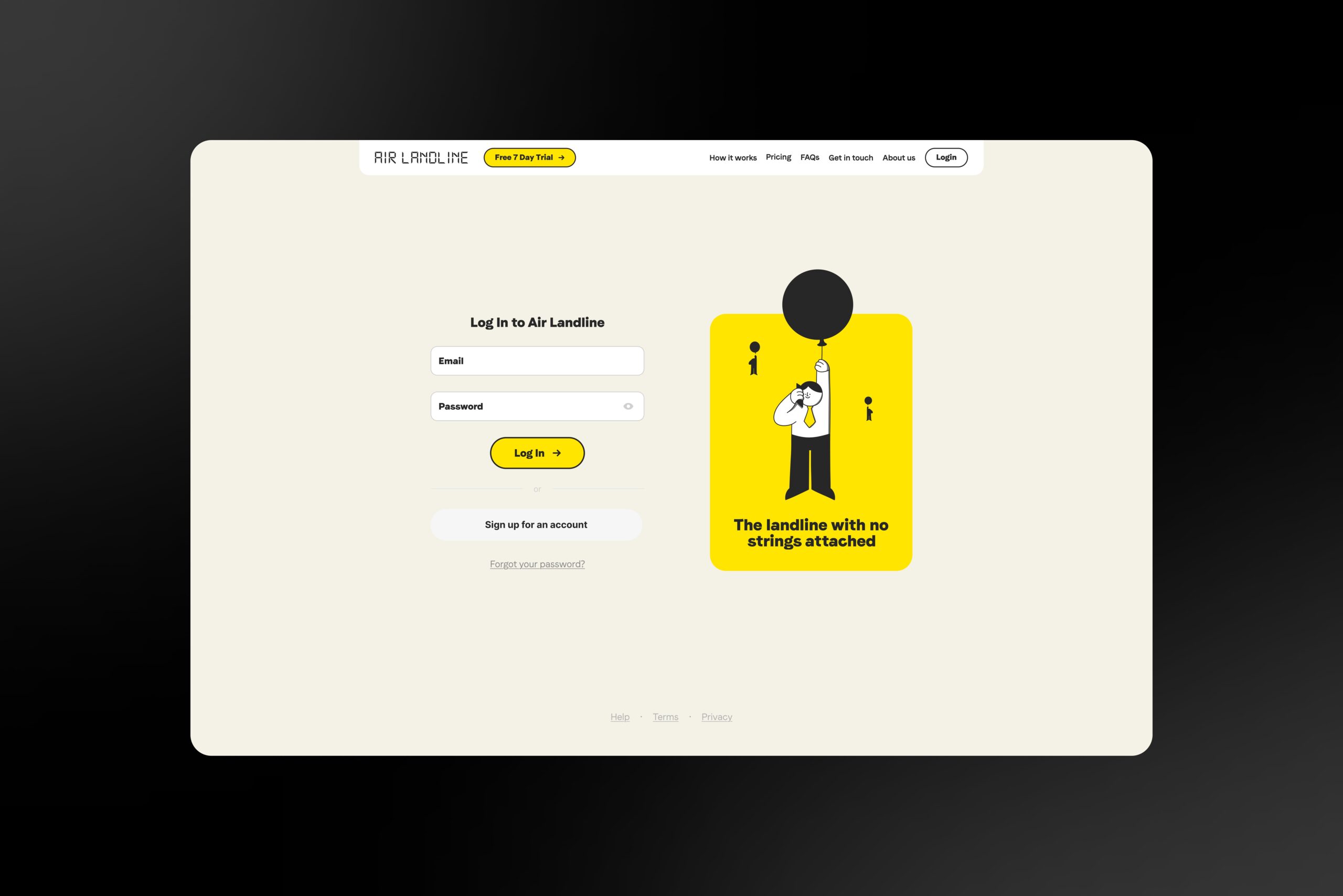 Air Landline Login